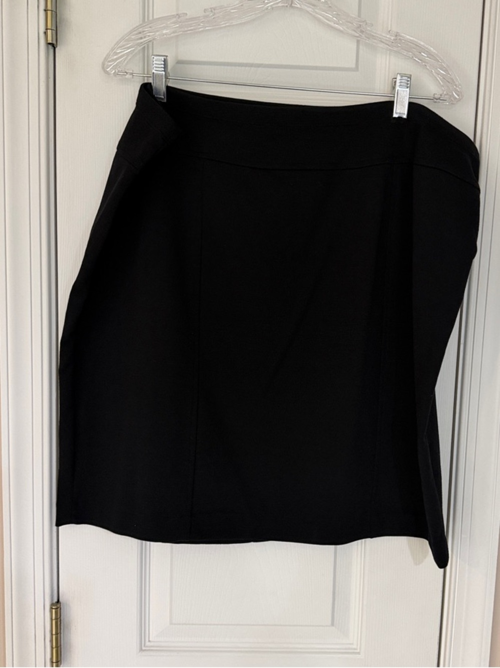 Ellen Tracy Classic Black Women's Pencil  Mini Skirt, XXL
